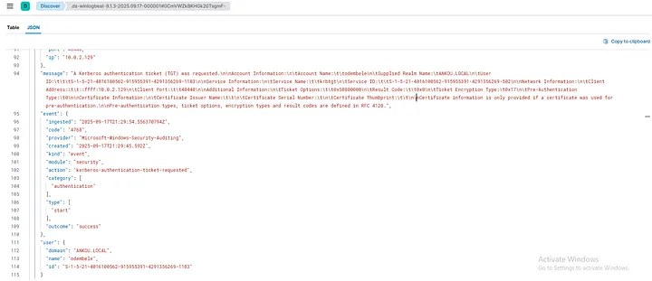 RC4 encryption type in the request